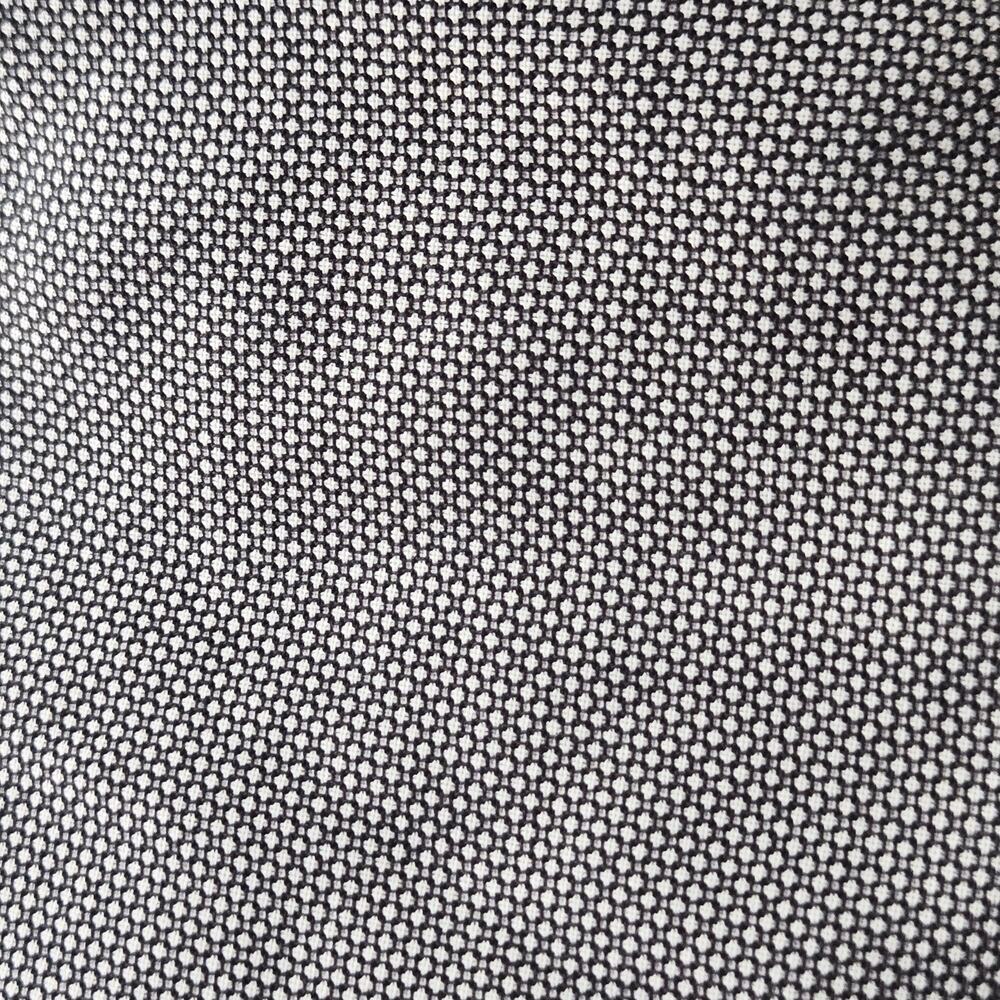 Men's Canali Long Sleeve Button Down Dress Shirt Textured Cotton Gray White 16‎ - Picture 5 of 8